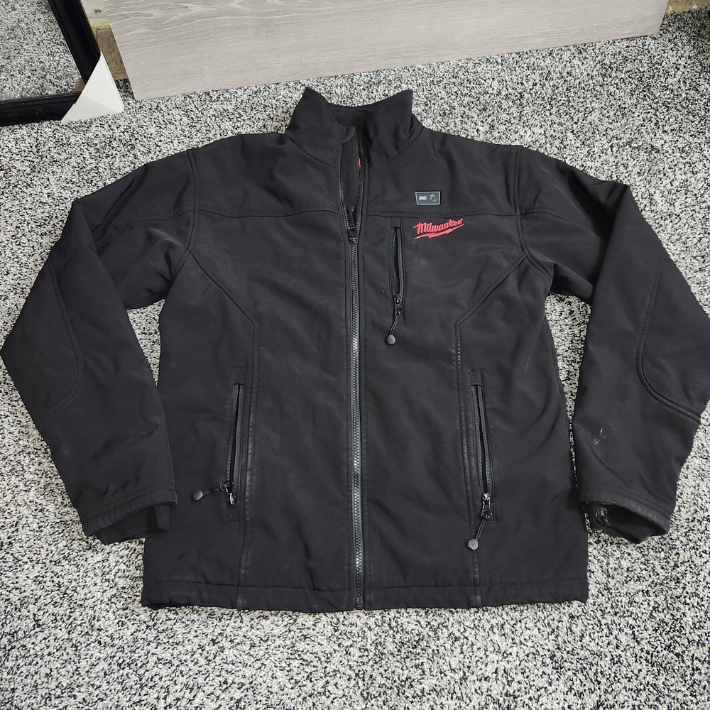 Milwaukee M12 Heated Gear Softshell Jacket Black Men S Work Construction Flawed*